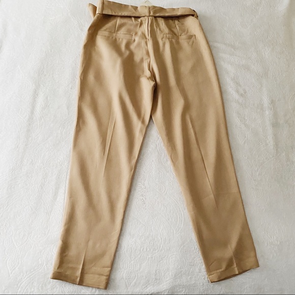 Nasty Gal Tan Belted Trousers - Picture 8 of 9